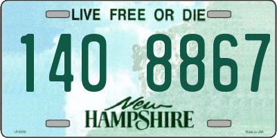 NH license plate 1408867