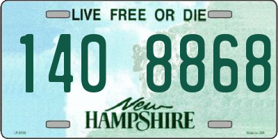 NH license plate 1408868