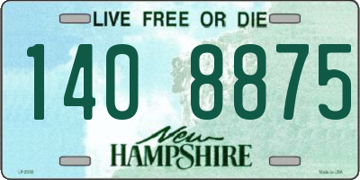 NH license plate 1408875