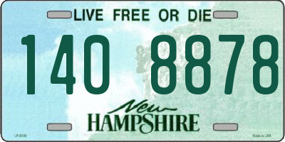 NH license plate 1408878