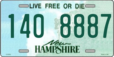 NH license plate 1408887