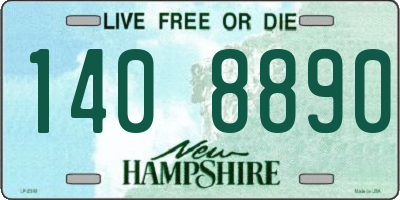 NH license plate 1408890