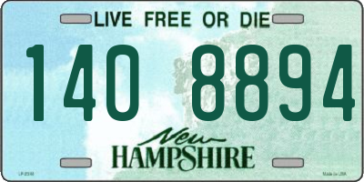 NH license plate 1408894