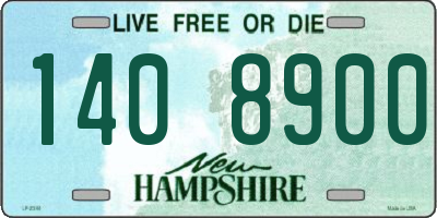 NH license plate 1408900