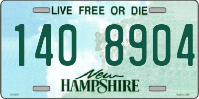 NH license plate 1408904