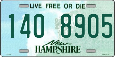NH license plate 1408905