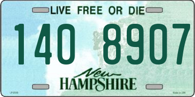 NH license plate 1408907