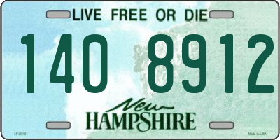 NH license plate 1408912