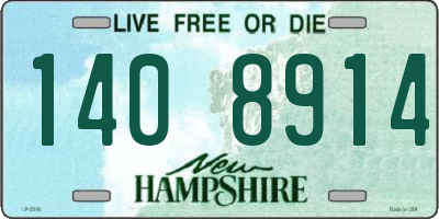 NH license plate 1408914