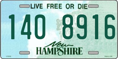 NH license plate 1408916