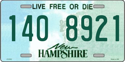 NH license plate 1408921