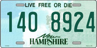 NH license plate 1408924