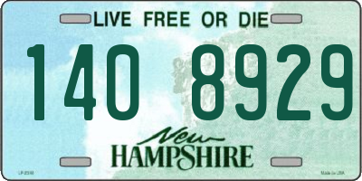 NH license plate 1408929