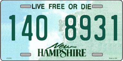 NH license plate 1408931