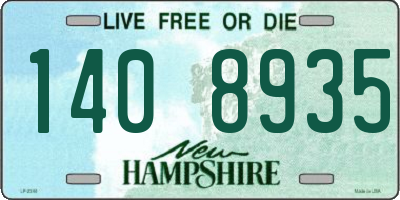 NH license plate 1408935
