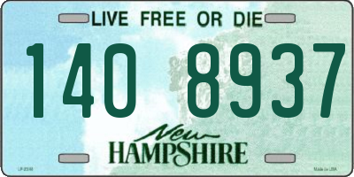 NH license plate 1408937