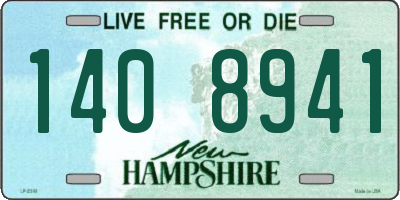 NH license plate 1408941