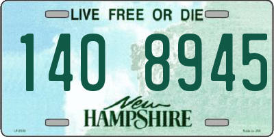 NH license plate 1408945