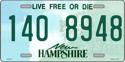 NH license plate 1408948