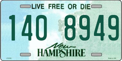 NH license plate 1408949