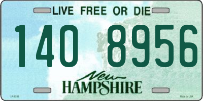 NH license plate 1408956