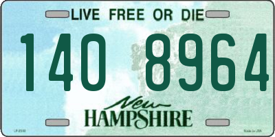 NH license plate 1408964