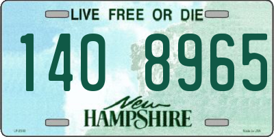 NH license plate 1408965