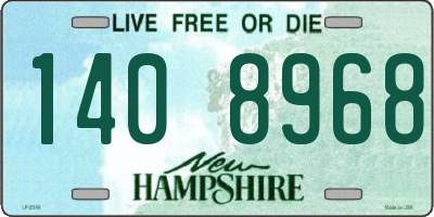 NH license plate 1408968