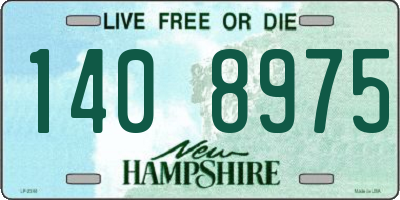 NH license plate 1408975