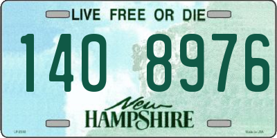 NH license plate 1408976