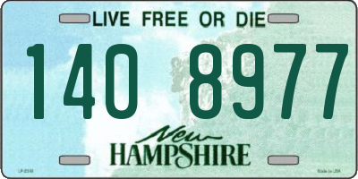 NH license plate 1408977