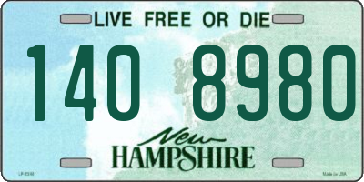 NH license plate 1408980