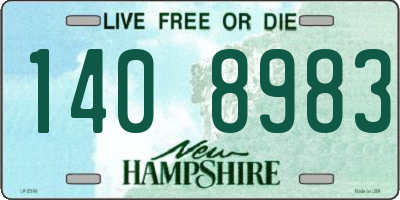 NH license plate 1408983