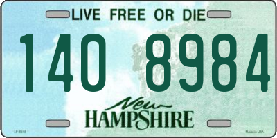 NH license plate 1408984