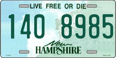 NH license plate 1408985