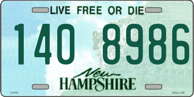 NH license plate 1408986