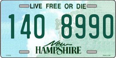 NH license plate 1408990