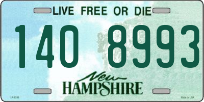 NH license plate 1408993