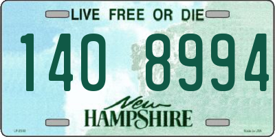 NH license plate 1408994