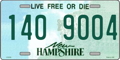 NH license plate 1409004