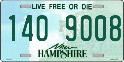 NH license plate 1409008