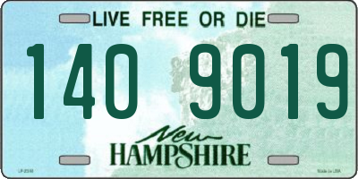 NH license plate 1409019