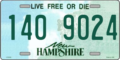 NH license plate 1409024