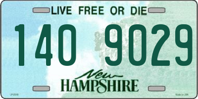 NH license plate 1409029