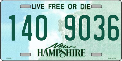 NH license plate 1409036
