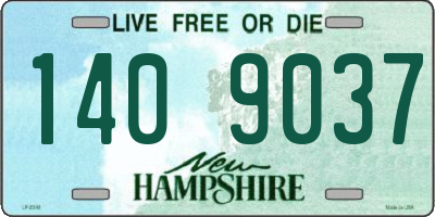 NH license plate 1409037