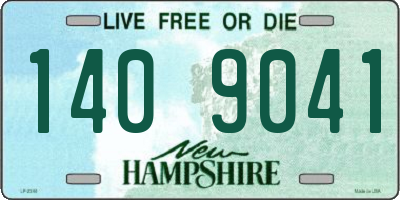 NH license plate 1409041