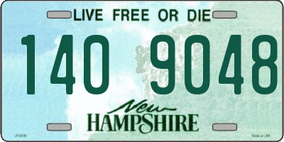 NH license plate 1409048