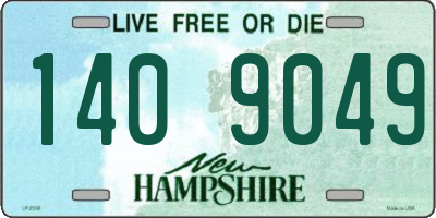 NH license plate 1409049