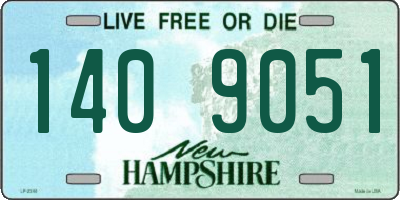 NH license plate 1409051